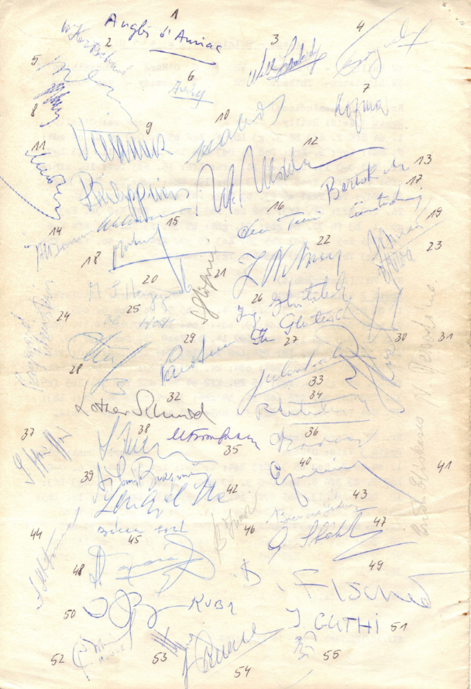 Autogramme Olympiade1960