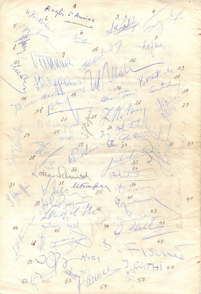 Autogramme Olympiade1960
