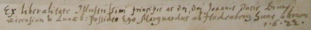 Herzogliche Inschrift